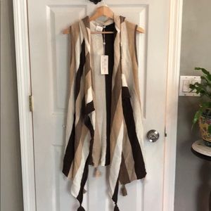 Tasseled Vest (cotton and cachemire) (NWT)